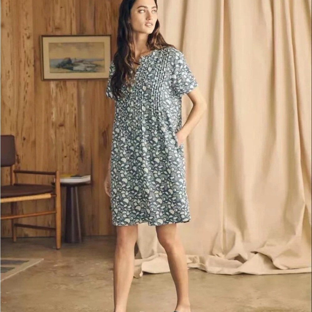 Faherty Isha Gemina dress floral linen